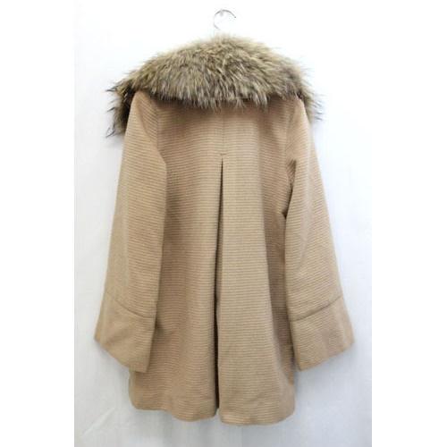 LIP SERVICE ベージュ モッズコート ファー付き