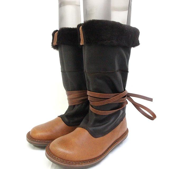 極美品 トリッペン trippen アラスカ Alaska cuoio ファーブーツ 
