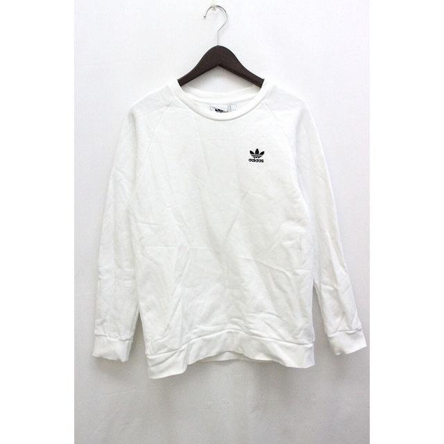 アディダスオリジナルス Adidas Originals Essential Crew トレーナー スウェット プルオーバー 長袖 M 白 ホワイト Z メンズ 059 2309 ブランド古着販売のベクトル 通販 Yahoo ショッピング