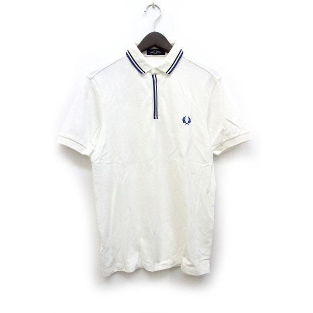 フレッドペリー FRED PERRY ポロシャツ カノコ ワンポイント 半袖 S 白