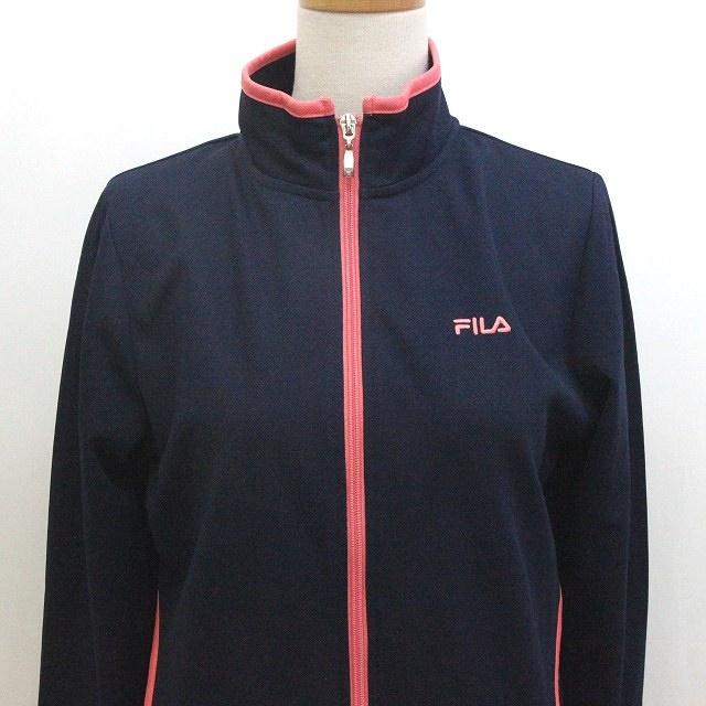 FILA フィラ トラックジャケット ネイビーM テニス】トラックジャケット / レディース （ネイビー） -FILA
