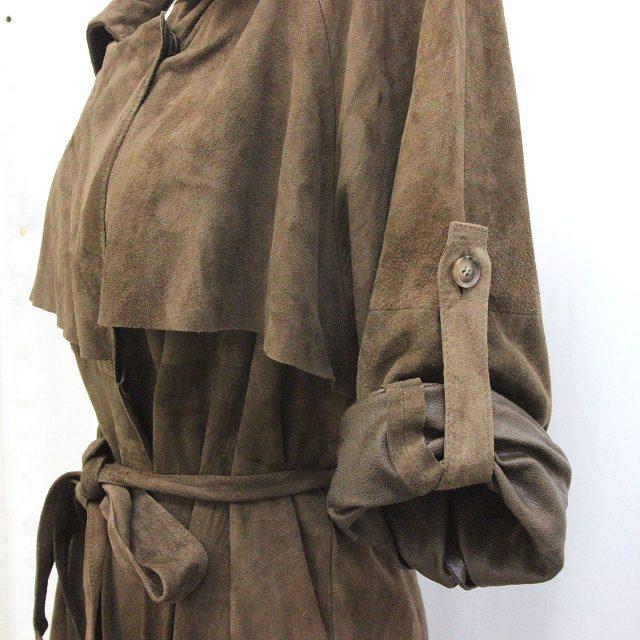 GIORGIOBRATO ジョルジオブラット ラムレザー スエード ロングコート 