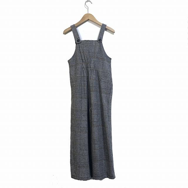 ZARA ザラ 子供服 オーバーオール サロペット チェック 140 グレー /AG 