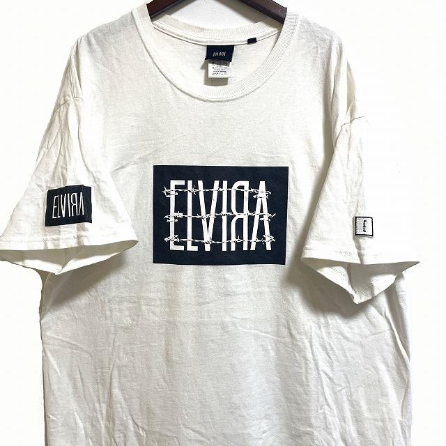 エルビラ ELVIRA Tシャツ ビッグシルエット プリント ラウンド
