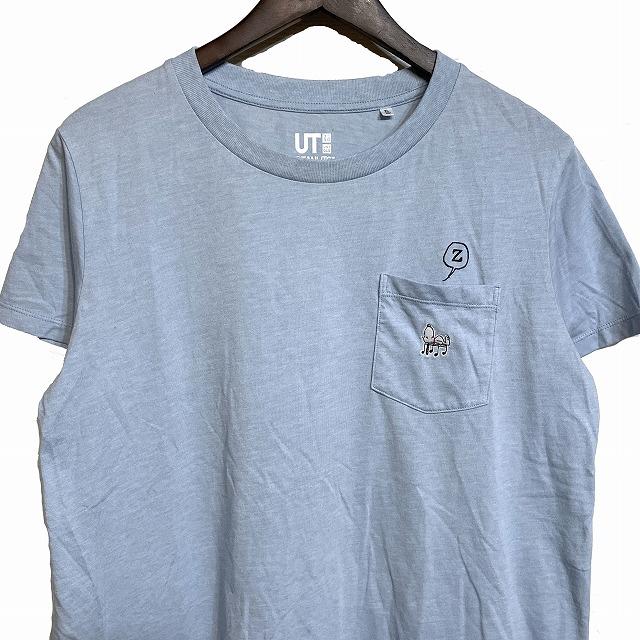 ユニクロ UNIQLO Tシャツ PEANUTS スヌーピー ラウンドネック プル 