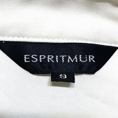 エスプリミュール ESPRITMUR シャツ ブラウス カッター 膝上丈 無地 長袖 9 オフホワイト /AG  レディース｜vectorpremium｜06