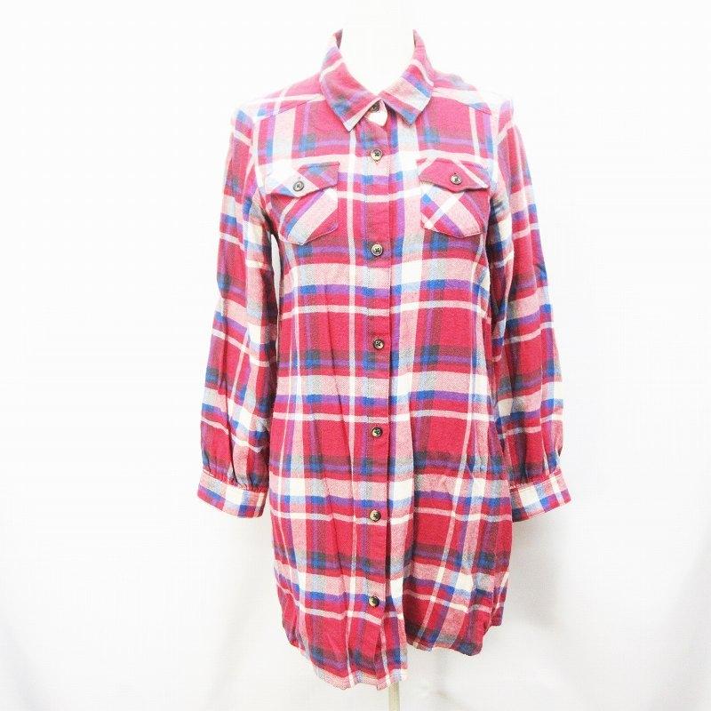 中古 ジーユー Gu キッズ 子供服 シャツ チュニック ワンピース 七分袖 チェック 綿 コットン 100 150 赤 レッド系 キッズ ベクトル 古着 064 ブランド古着販売のベクトル 通販 Yahoo ショッピング