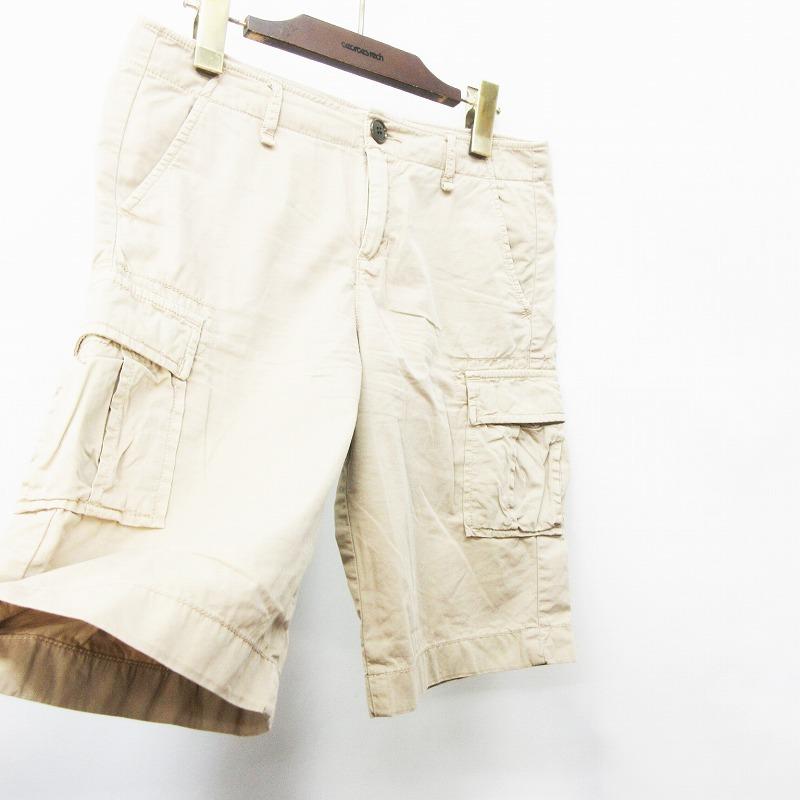 中古 ユニクロ Uniqlo 226 カーゴ ショーツ ショート パンツ ハーフ ジップフライ 綿100 W61cm M相当 薄茶 ライトブラウン ベクトル 古着 064 ブランド古着販売のベクトル 通販 Yahoo ショッピング