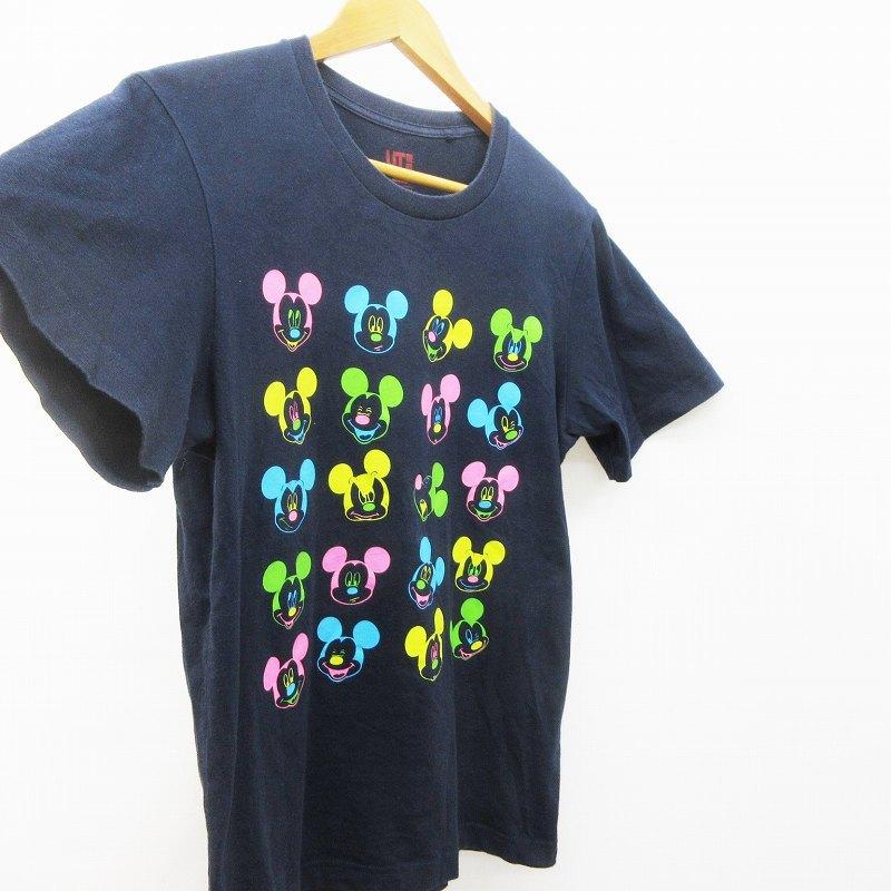 中古 ユニクロ Uniqlo ディズニー Disney Ut Tシャツ カットソー 半袖 丸首 クルーネック マルチカラー ミッキーマウス プリント 綿 M 紺 ベクトル 古着 064 ブランド古着販売のベクトル 通販 Yahoo ショッピング