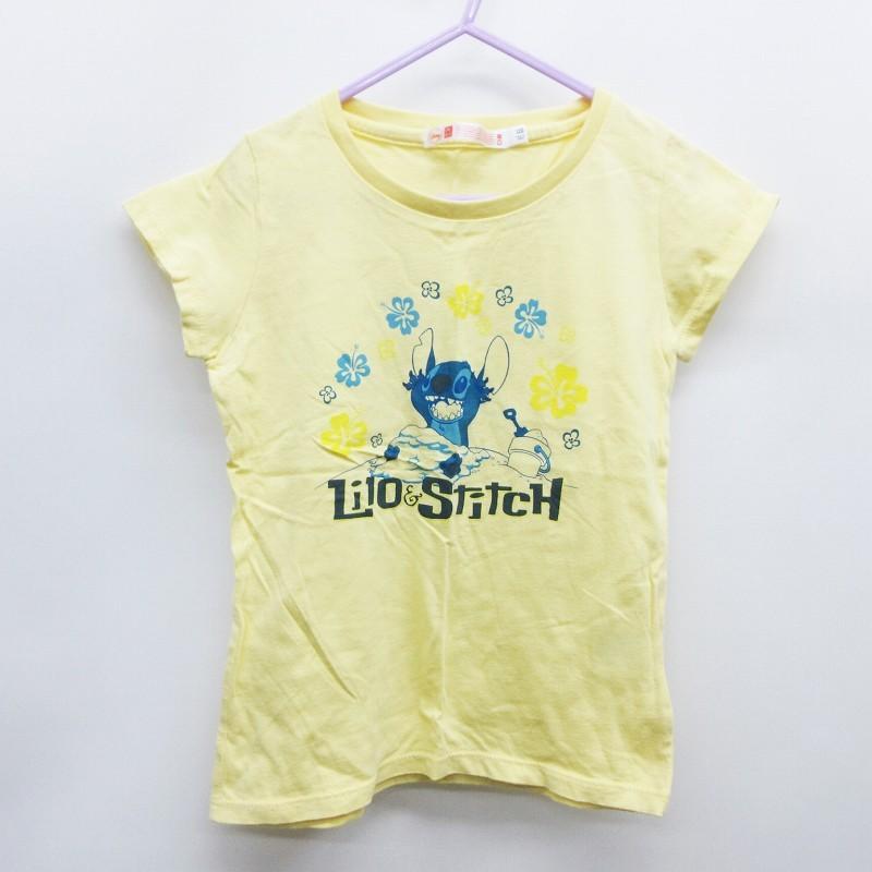 中古 ユニクロ Uniqlo ディズニー リロ スティッチ キッズ 子供服 Tシャツ カットソー 半袖 丸首 プリント 綿 コットン 100 1 黄 ベクトル 古着 064 ブランド古着販売のベクトル 通販 Yahoo ショッピング