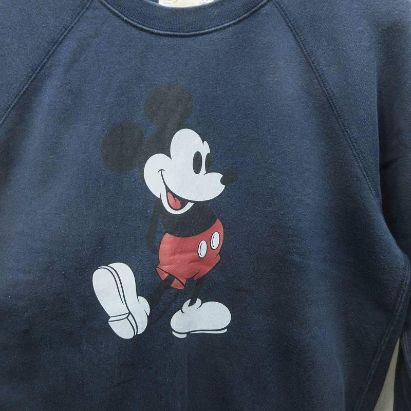 中古 ユニクロ Uniqlo ディズニー Disney Ut Mickey Stands スエット トレーナー 長袖 ラグラン ミッキーマウス プリント 綿 コットン S 紺 ベクトル 古着 064 ブランド古着販売のベクトル 通販 Yahoo ショッピング