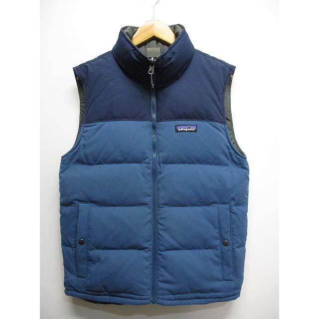 中古 パタゴニア Patagonia リバーシブル ビビー ダウン ベスト Xxs ブルー グレー アウトドア ジャケット メンズ ベクトル 古着 065 ブランド古着販売のベクトル 通販 Yahoo ショッピング