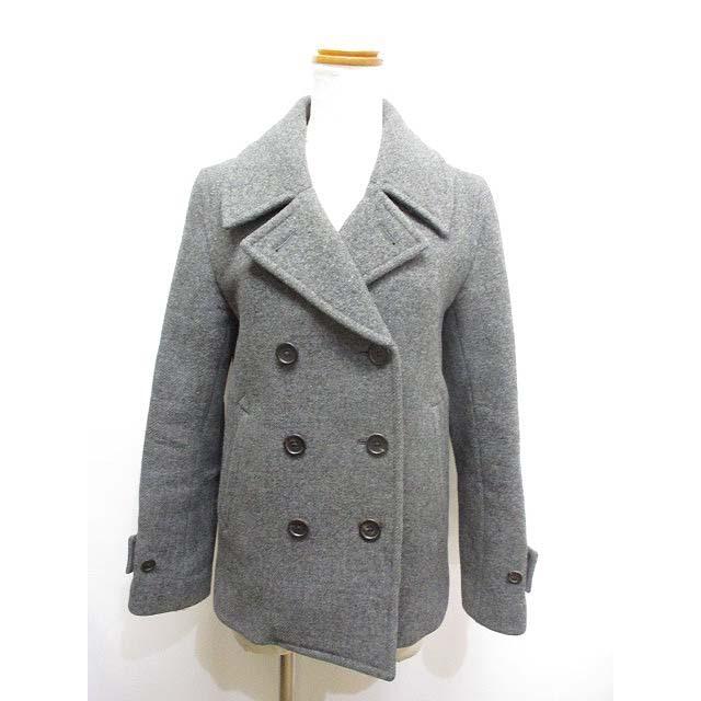 中古 マーガレットハウエル Margaret Howell ウール カシミヤ Pコート 1 グレー ピーコート 裏地付き レディース 最大68 Offクーポン