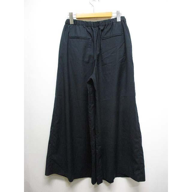 ビーミングバイビームス B:MING LIFE STORE by BEAMS ワイド パンツ M 濃紺 ネイビー バックゴム ジッパーフライ レディース|vectorpremium|02