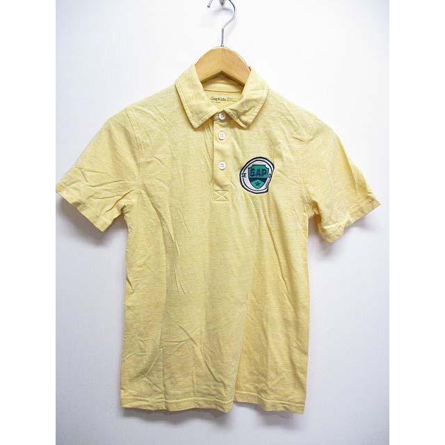 ブランド古着販売のベクトルギャップキッズ Gap Kids 半袖 ポロシャツ カットソー 140 黄 イエロー バックプリント 子供服 キッズ メーカー直送