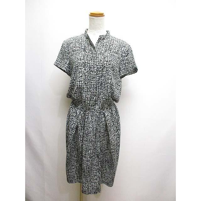 自由区 オンワード樫山 半袖 ブラウジング ワンピース 38 黒 ブラック ポリエステル レディース 065 ブランド古着販売のベクトル 通販 Yahoo ショッピング