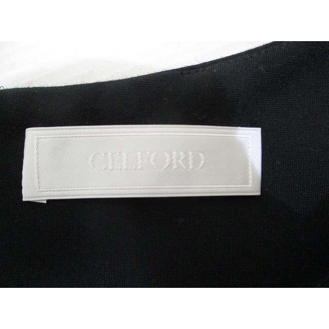セルフォード CELFORD フィッシュテール ポンチ ワンピース 36 黒