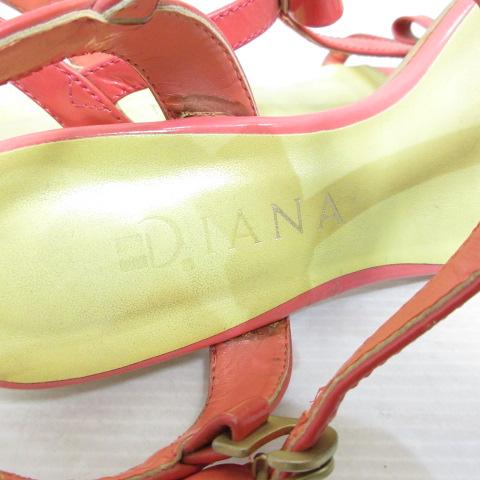 ダイアナ DIANA フラット サンダル リボン 22.5cm ピンク 靴 シューズ アンクルストラップ 日本製 レディース｜vectorpremium｜06
