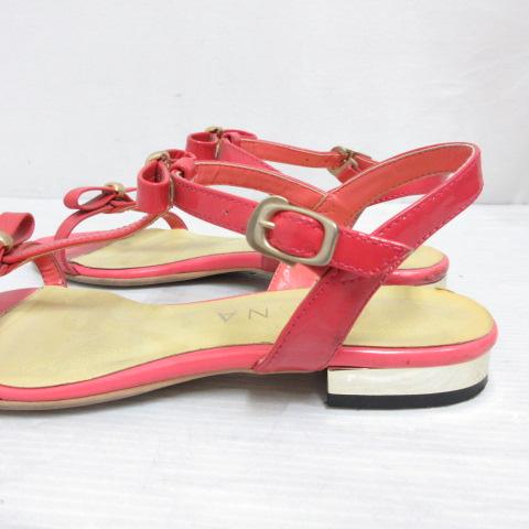 ダイアナ DIANA フラット サンダル リボン 22.5cm ピンク 靴 シューズ アンクルストラップ 日本製 レディース｜vectorpremium｜08