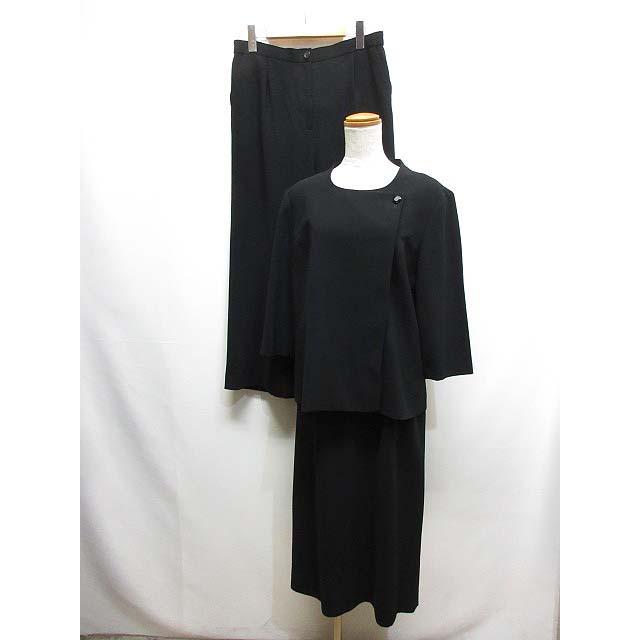 ソワールベニールSOIR BENIR ブラックフォーマル 3点セット 15 黒  