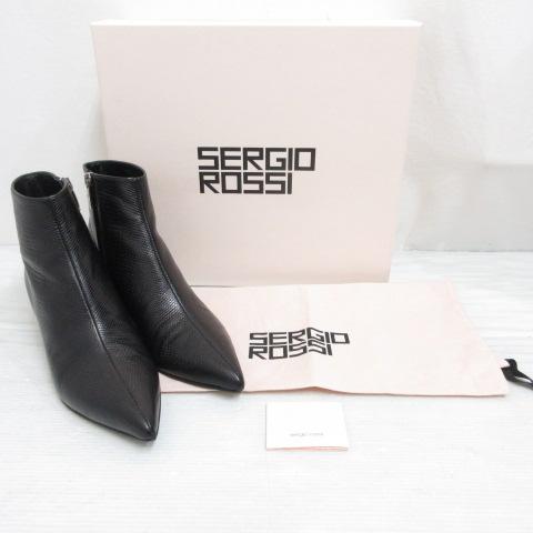 未使用品 セルジオロッシ Sergio rossi アンクル ショート ブーツ 型 