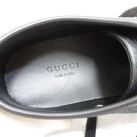 GUCCI（グッチ） 美品 426187 GGキャンバス レザー スニーカー