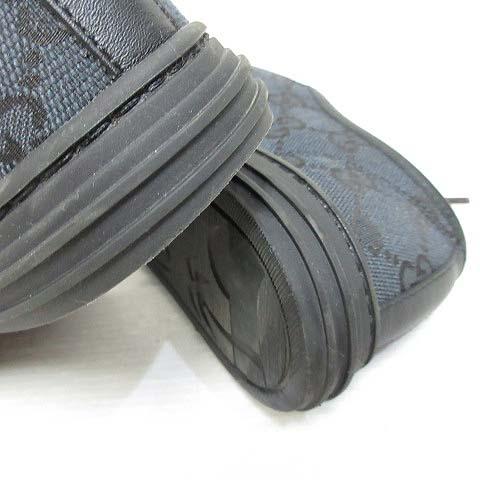 GUCCI（グッチ） 美品 426187 GGキャンバス レザー スニーカー