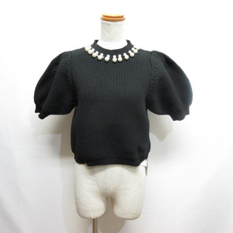 未使用品 セルフォード CELFORD パール付き ニット プルオーバー  
