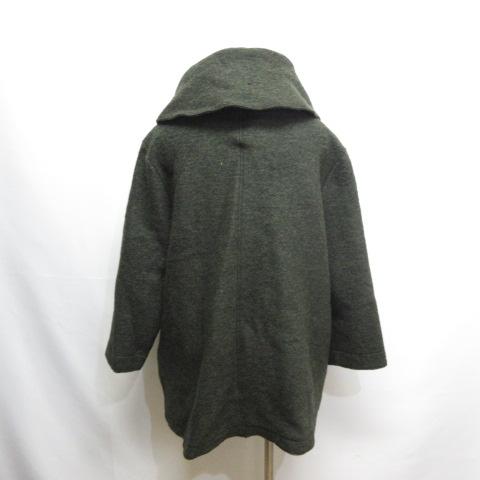 かぐらや KAGURAYA 美品 ウール混 コート ビッグカラー ダーク  