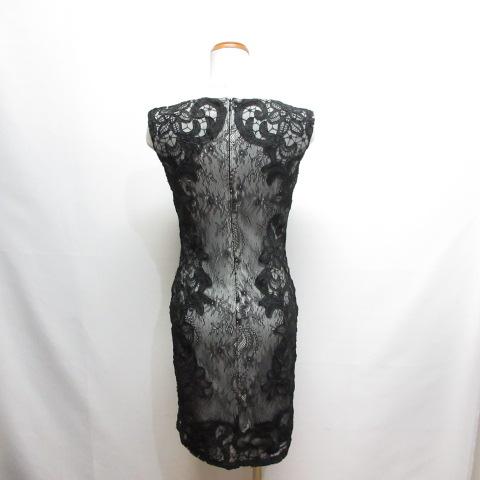 タダシショージ TADASHI SHOJI 総レース ノースリーブ ワンピース 