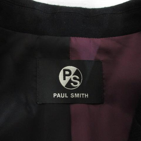 ピーエスポールスミス PS Paul Smith ウール チェスター コート 42 黒