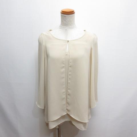 デミルクス ビームス Demi-Luxe BEAMS ドレープ シフォン ブラウス 