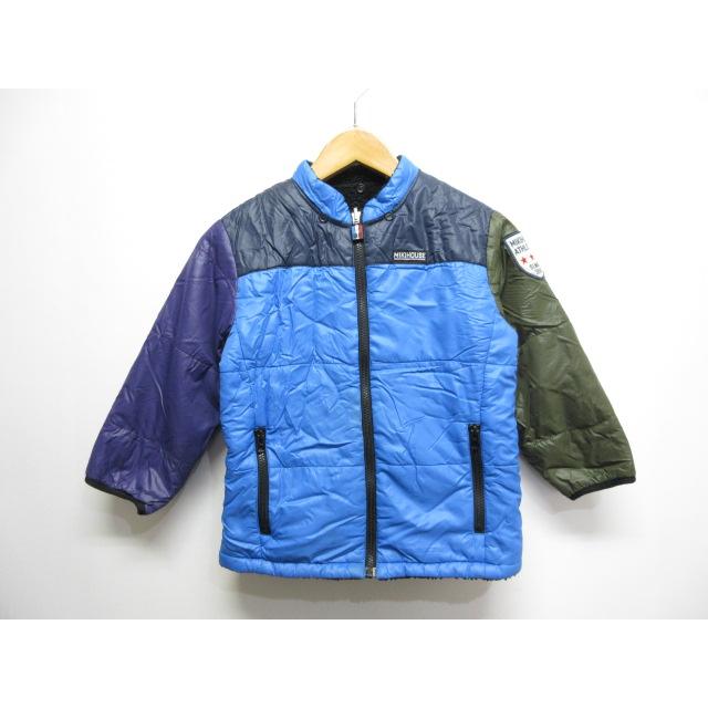 ミキハウス mikihouse リバーシブル ブルゾン ジャケット 120 ブルー