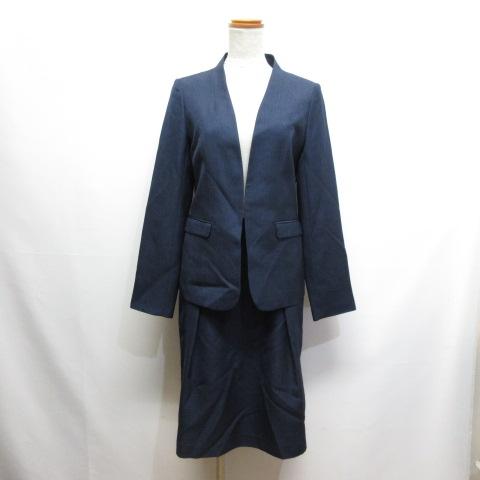 スーツセレクト SUIT SELECT ノーカラー ジャケット スカート スーツセレクト SUIT SELECT ノーカラー ジャケット スカート