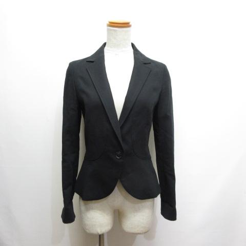 LE SOUKビジネススーツセット3点 ウール シルク 38/40 黒 背抜き夏