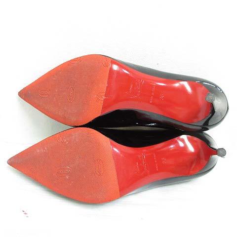 クリスチャンルブタン KATE 85 PATENT ケイト パンプス パテント レザー 36 23cm ブラック 3191416 ポインテッドトゥ シューズ 靴 ☆AA★_4