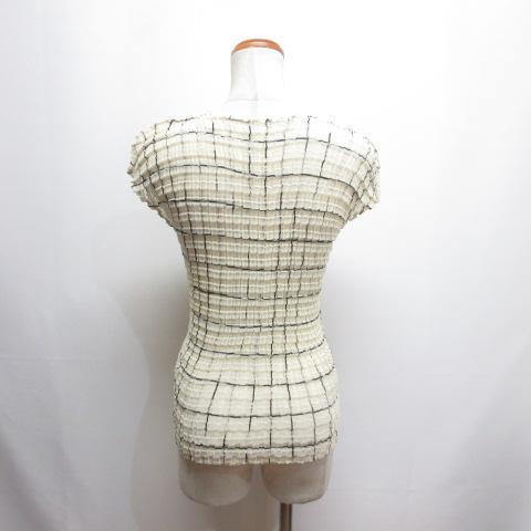 ミーイッセイミヤケ me ISSEY MIYAKE ラメ チェック柄 ボックス 