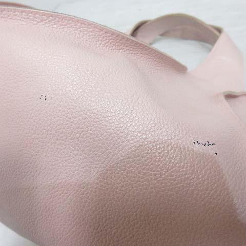 ヨーガンレール JURGEN LEHL レザー ハンド トート バッグ 薄ピンク