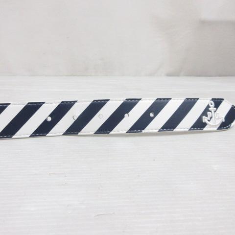 パーリーゲイツ PEARLY GATES ロゴ刺繍 ストライプ ベルト