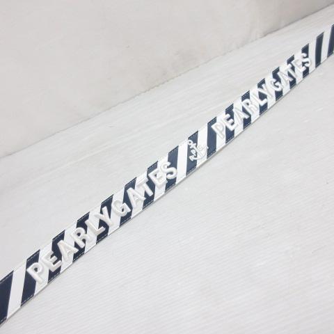 パーリーゲイツ PEARLY GATES ロゴ刺繍 ストライプ ベルト フェイク