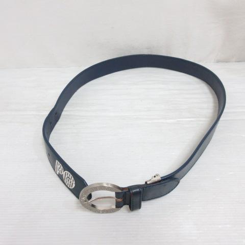 パーリーゲイツ PEARLY GATES ロゴ刺繍 フェイクレザー ベルト