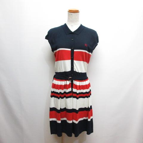 BURBERRY BLUE LABEL フレンチスリーブ　ワンピース BURBERRY BLUE LABEL バーバリーブルーレーベル フレンチスリーブ