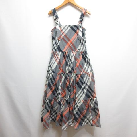 BURBERRY ジャンバースカート チェック柄