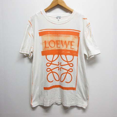 LOEWE（ロエベ） LOEWE Tシャツ ロゴ アナグラム プリント 半袖 S 白 