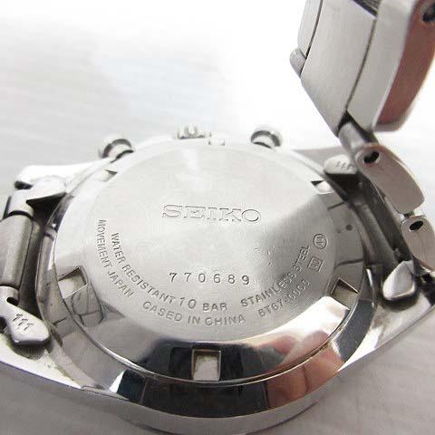 セイコー SEIKO 8T67-00C0 スピリット クロノグラフ 腕時計 クォーツ