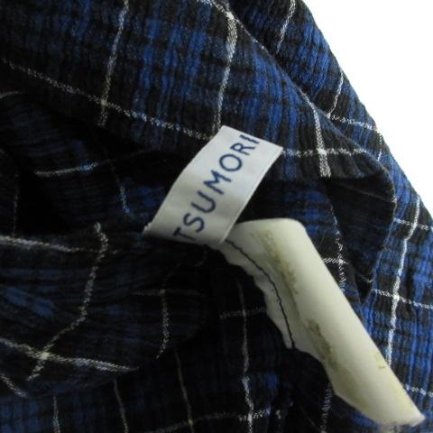 TSUMORI CHISATO（ツモリチサト） チェック柄 五分袖 シャツ 