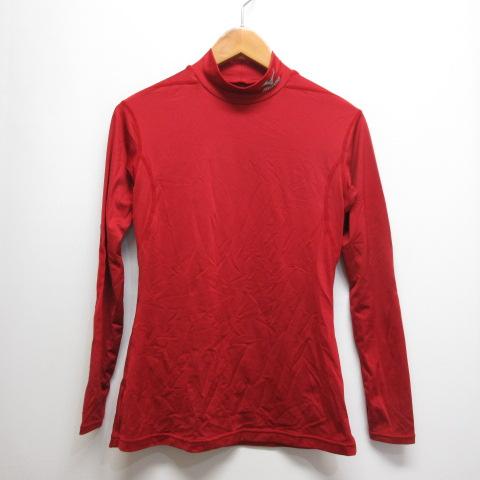 ミズノ MIZUNO スポーツウェア 長袖 ハイネック アンダーシャツ S 赤