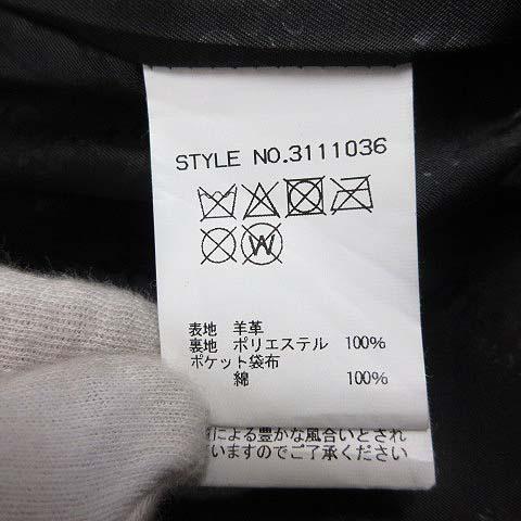 ショット SCHOTT ラムレザー ウエスタン シャツ ジャケット L 黒