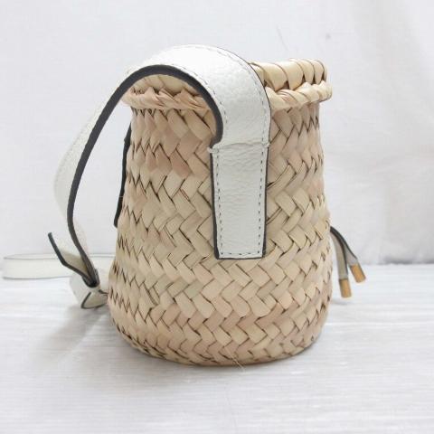 レディース chloe マーシー Marcie かごバッグ ラフィア バスケット 美品