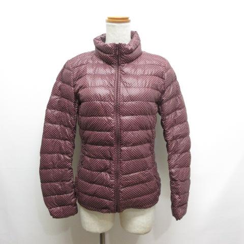 ユニクロ（UNIQLO） 美品 ドット柄 ウルトラライト ダウン ジャケット 